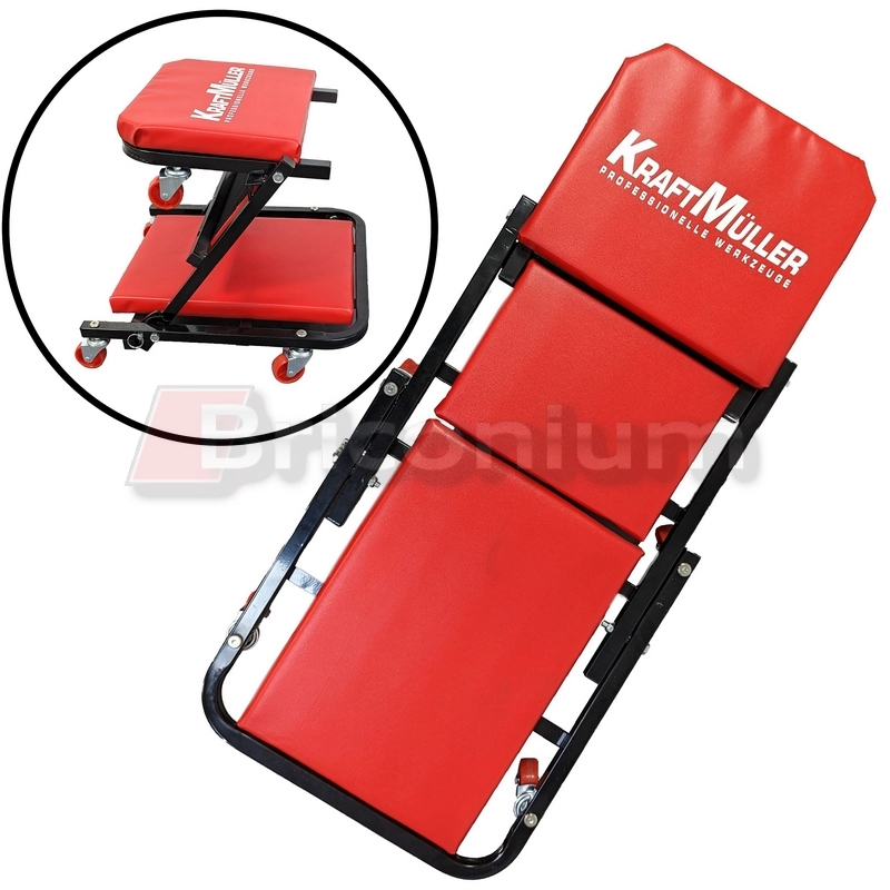 Chariot de visite mécanicien pliable