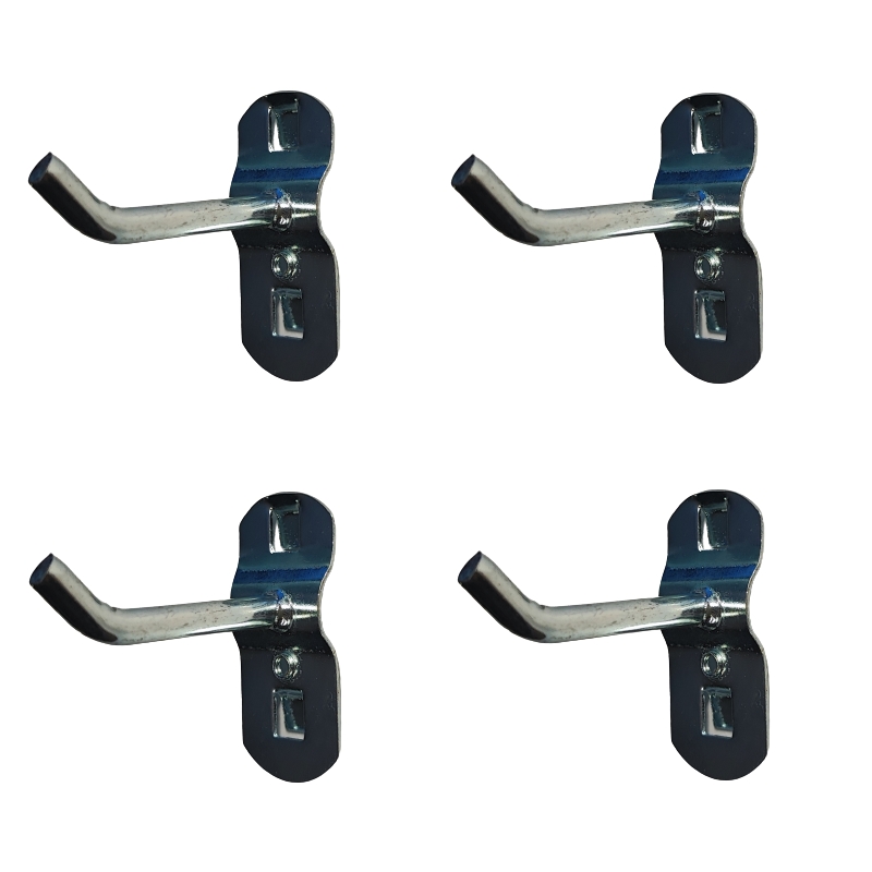 Crochets simple panneau perforé de servante d'atelier (x4)