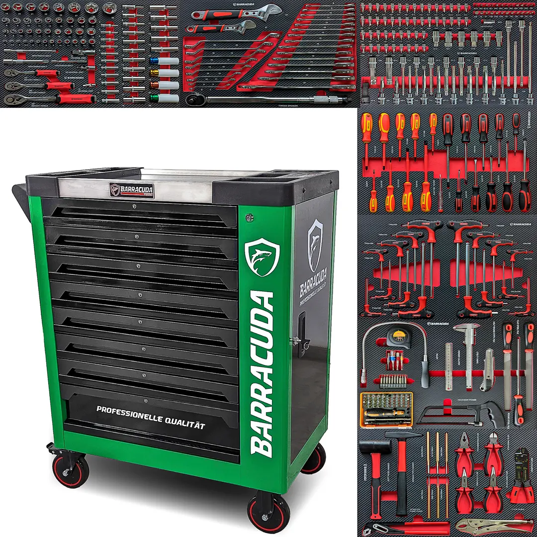 Servante d'atelier 8 tiroirs / 7 outillés Barracuda ROCK Pro +