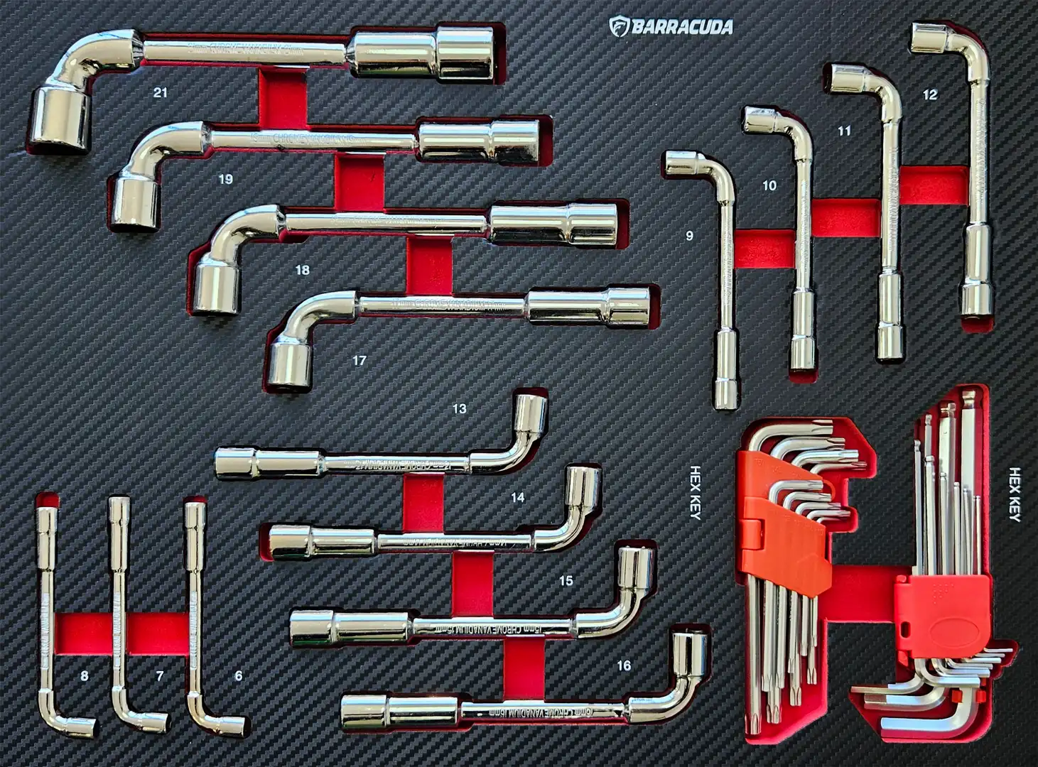 Plateau module d'outils Clés à pipe débouchées - Barracuda Tools