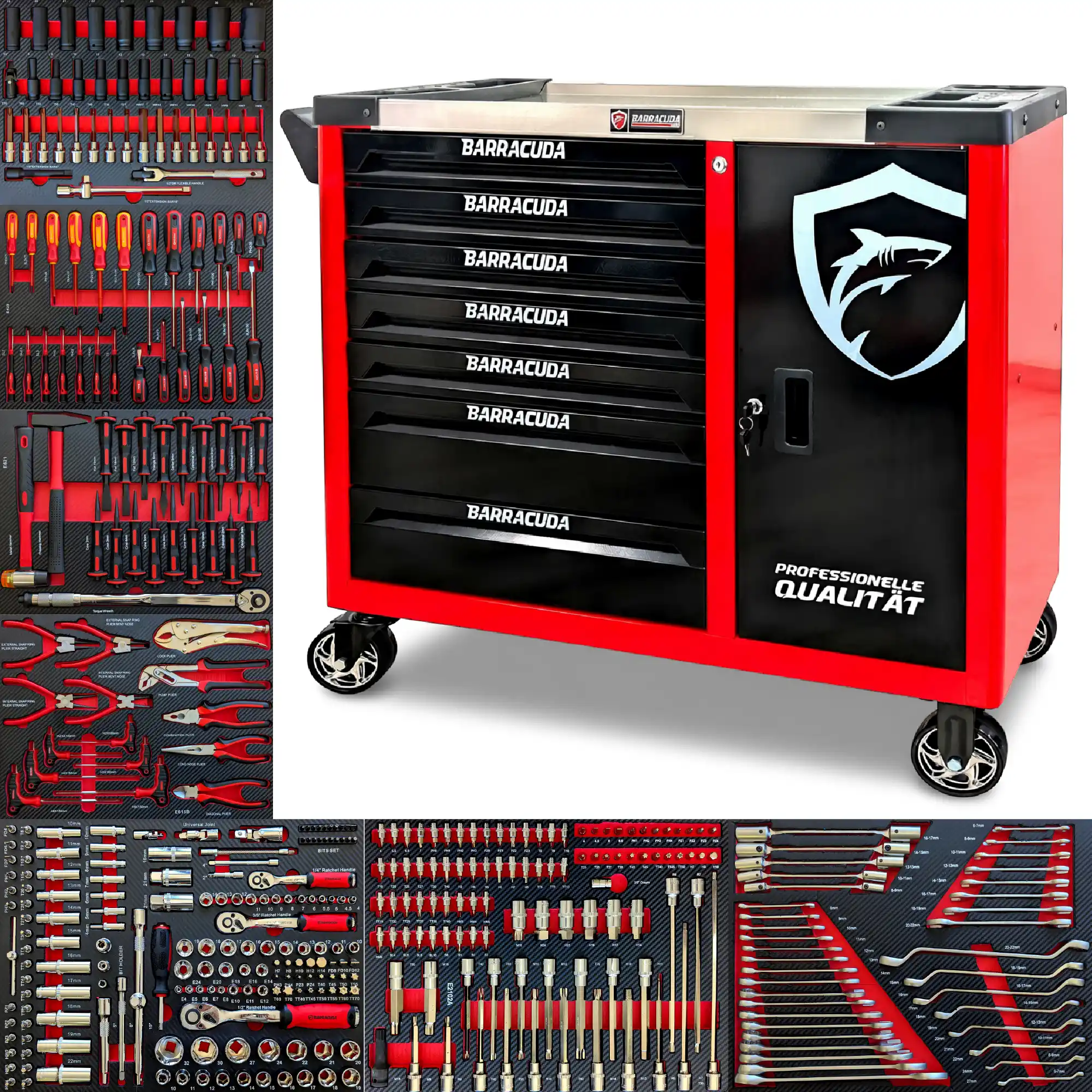 servante d'atelier Performance Max ouverte avec outils